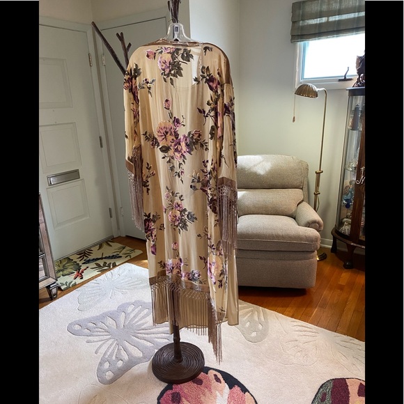 Silk sleeves sheath dress with matching kimono NWT - Picture 14 of 16